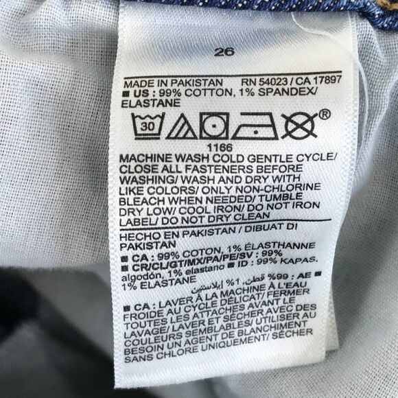 Old Navy High Rise O.G. Loose Jeans Women’s Plus Size 26 Raw Hem Stretch - Picture 14 of 15